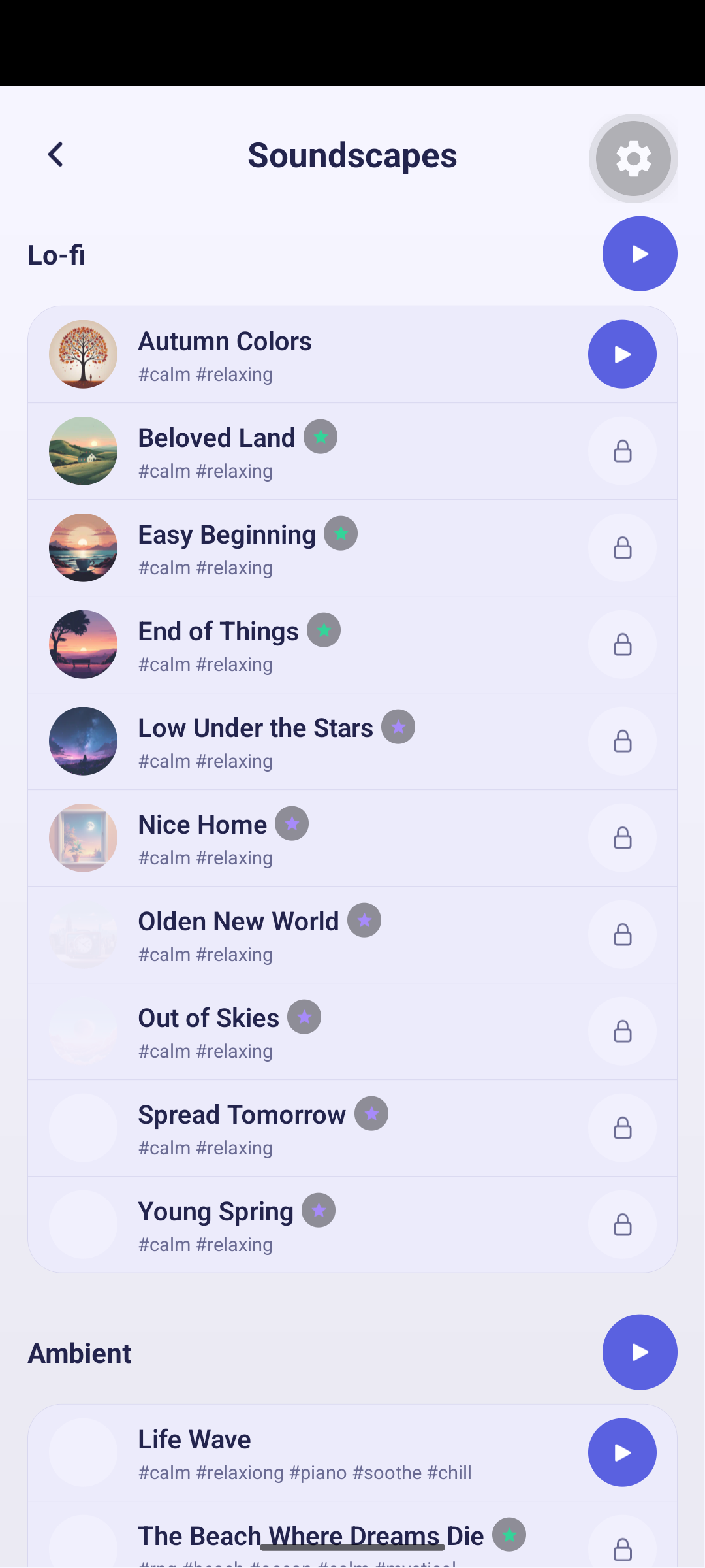 Soundscapes on mobile
